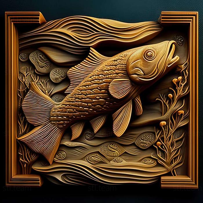 3D model Malabar danio fish (STL)